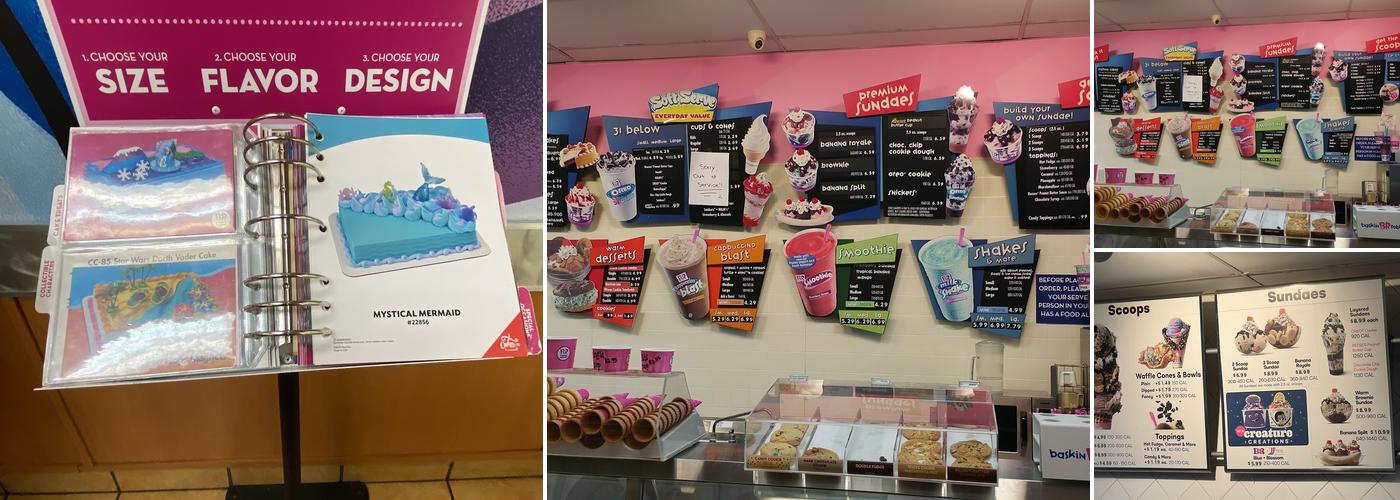 Baskin-Robbins Menu