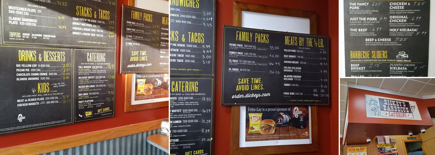 Dickey's Barbecue Pit Menu