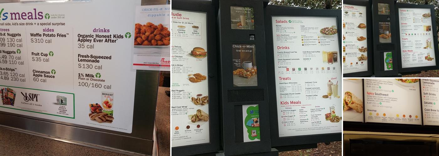Chick-fil-A Menu