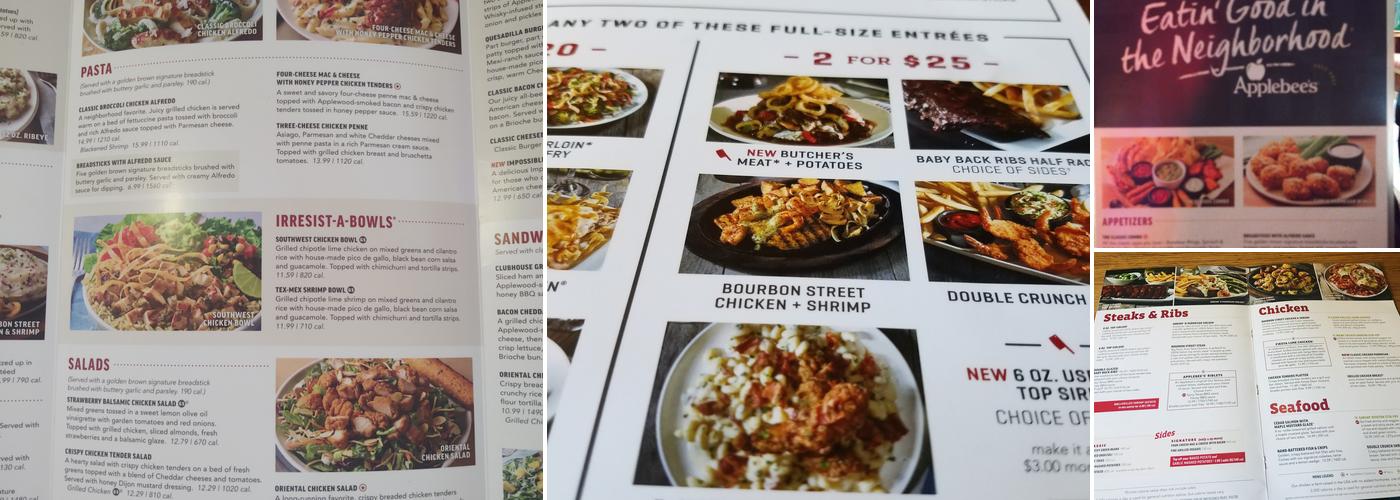 Applebee's Grill + Bar Menu