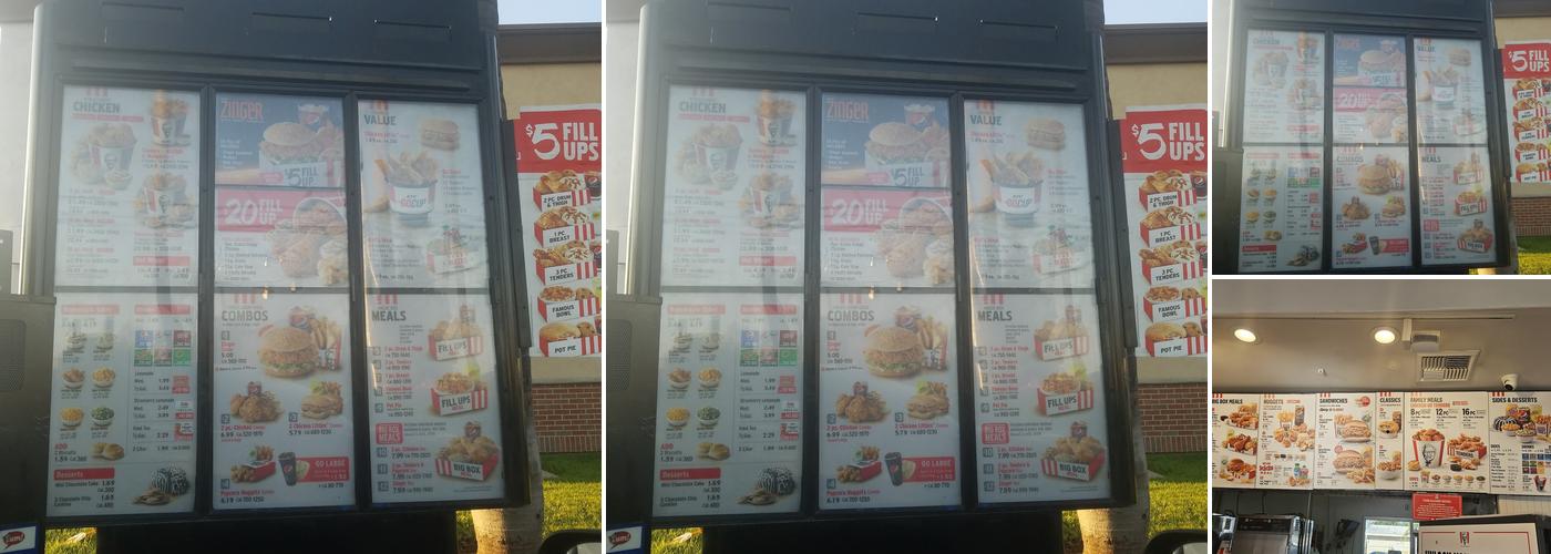 KFC Menu