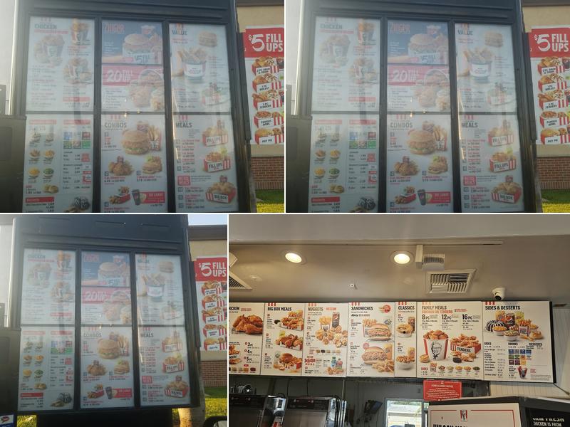 KFC Menu