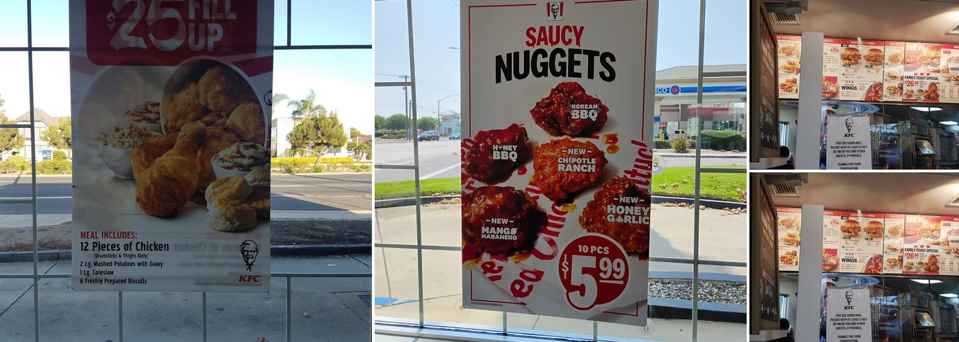 KFC Menu