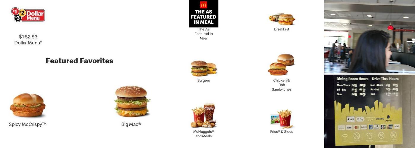 McDonald's Menu
