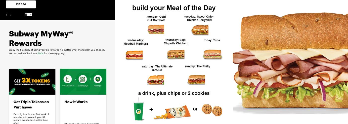 Subway Menu