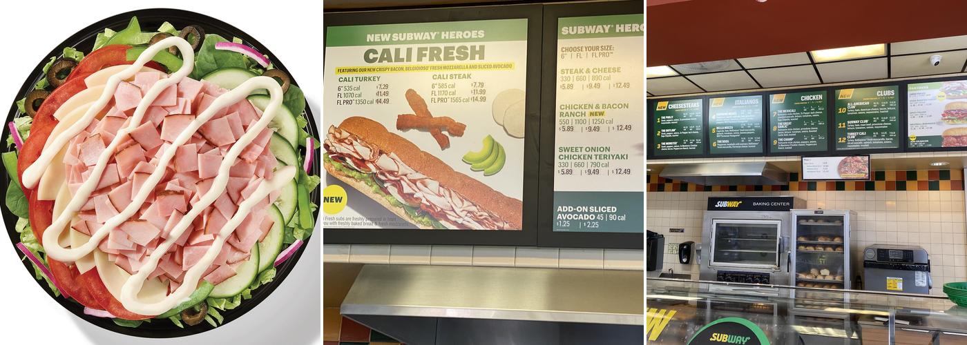 Subway Menu