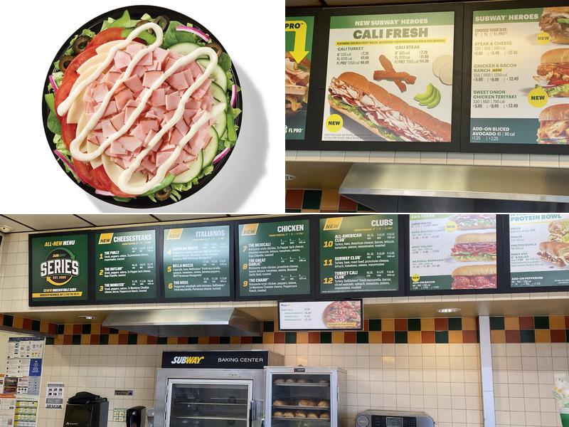 Subway Menu