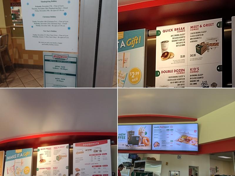 Krispy Kreme Menu