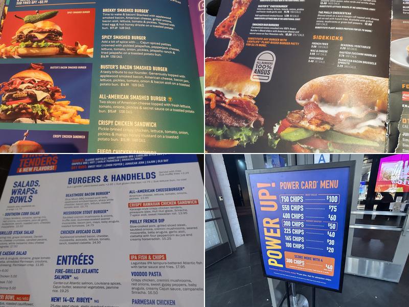 Dave & Buster's Ontario Menu