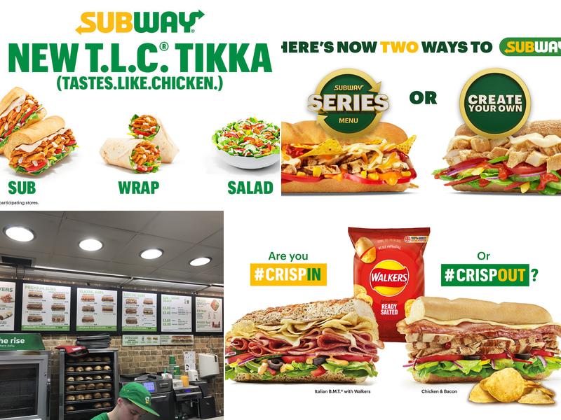 Subway Menu