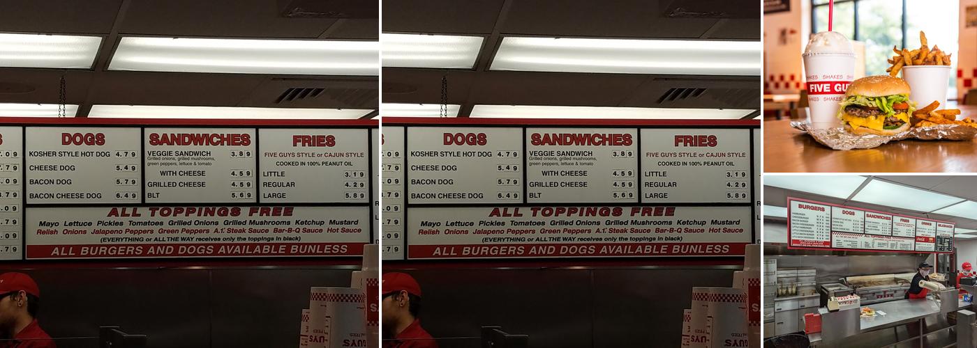 Five Guys Menu