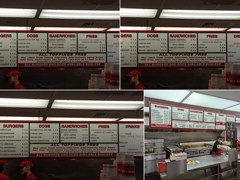 Five Guys Menu