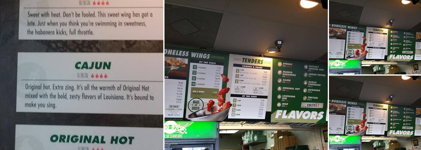 Wingstop Menu