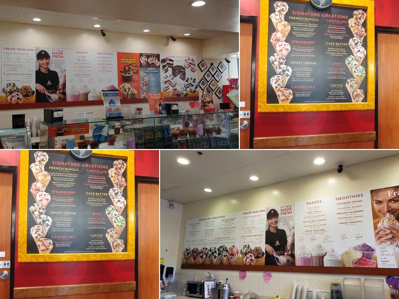 Cold Stone Creamery Menu