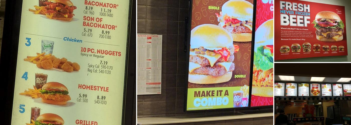 Wendy's Menu