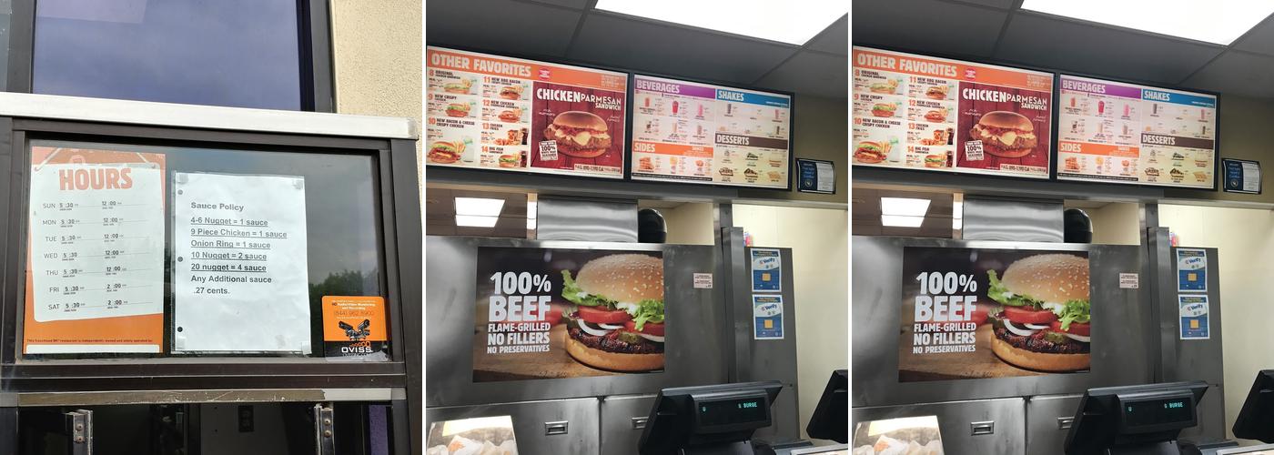 Burger King Menu