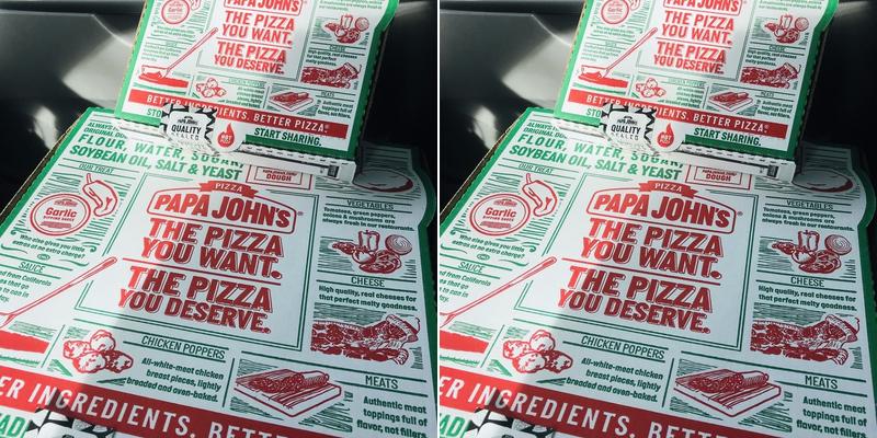 Papa Johns Pizza Menu