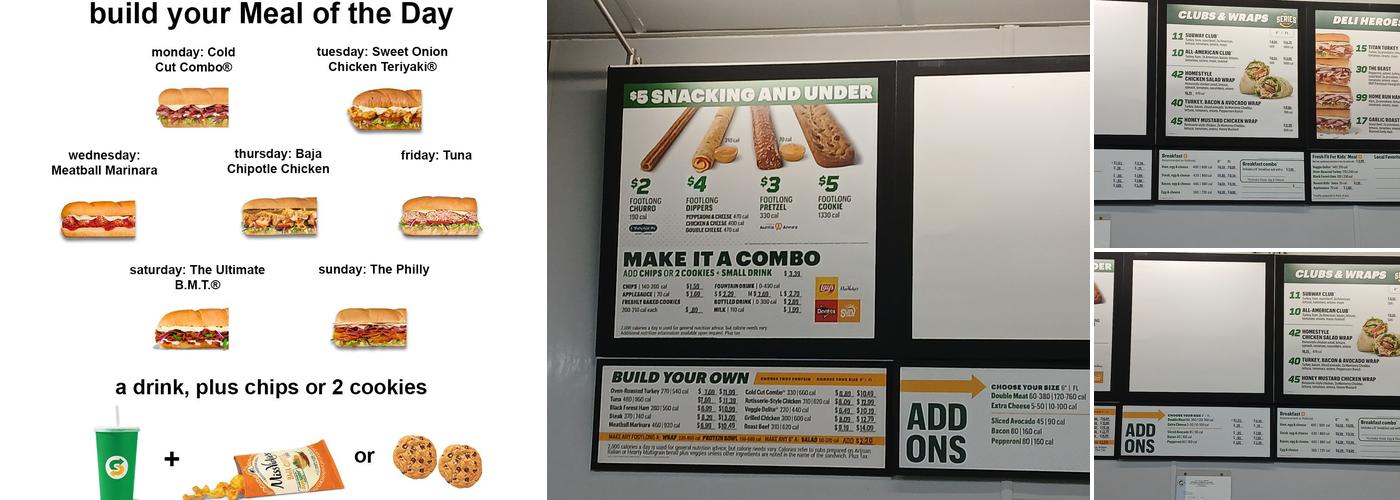 Subway Menu