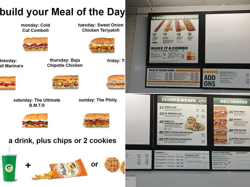 Subway Menu