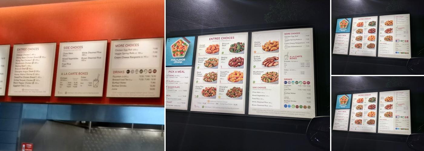 Panda Express Menu