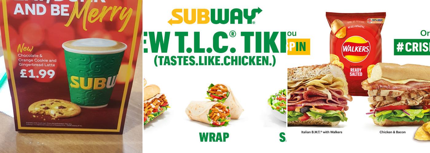 Subway Menu