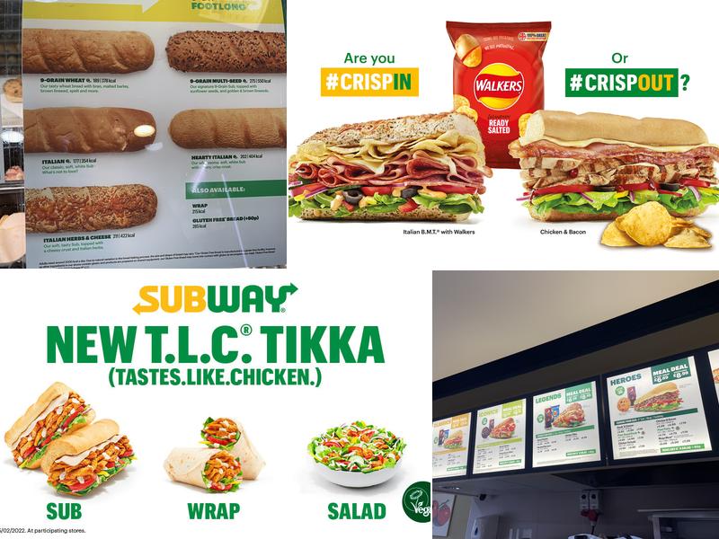 Subway Menu