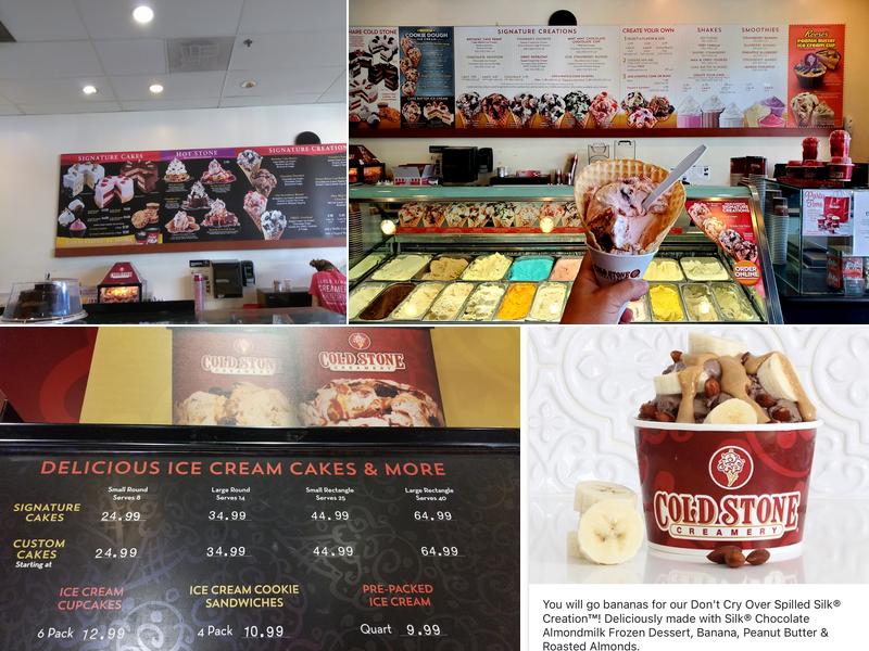 Cold Stone Creamery Menu