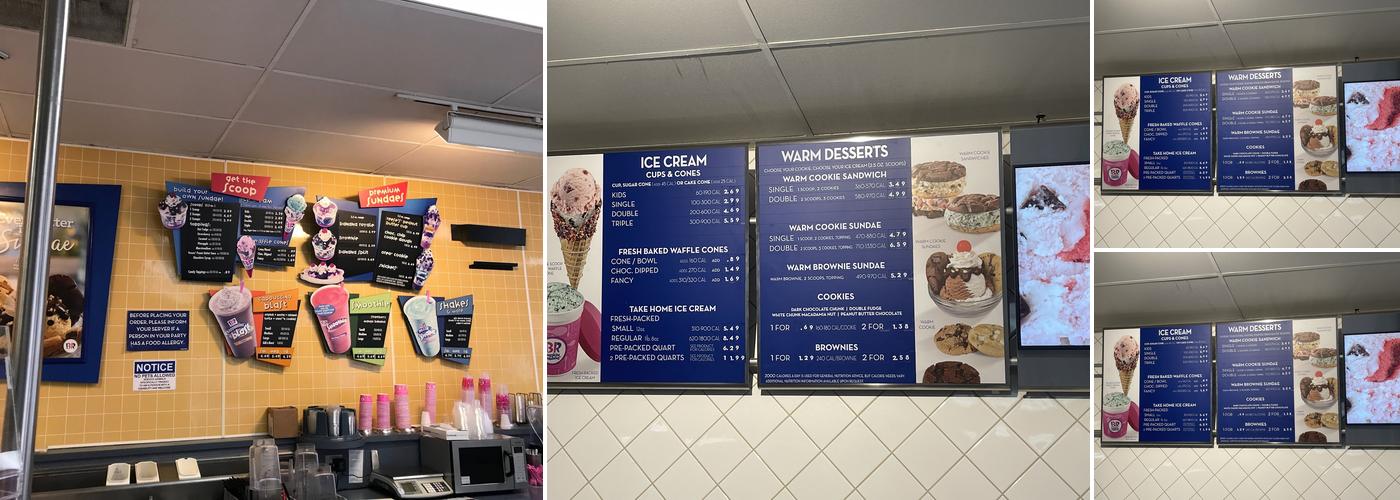 Baskin-Robbins Menu