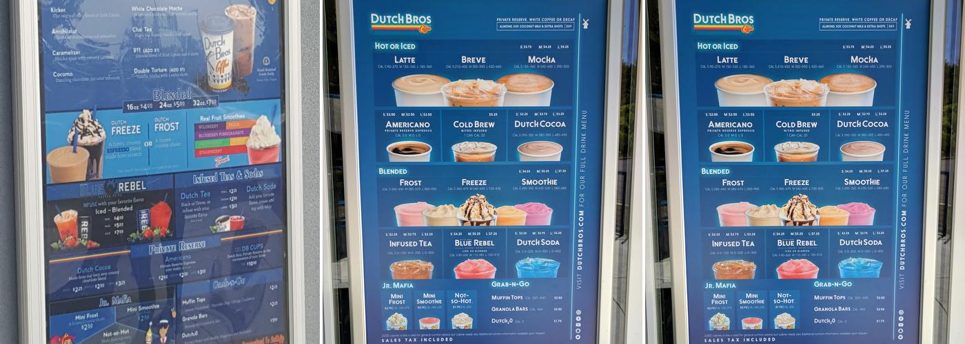 Dutch Bros Coffee Menu