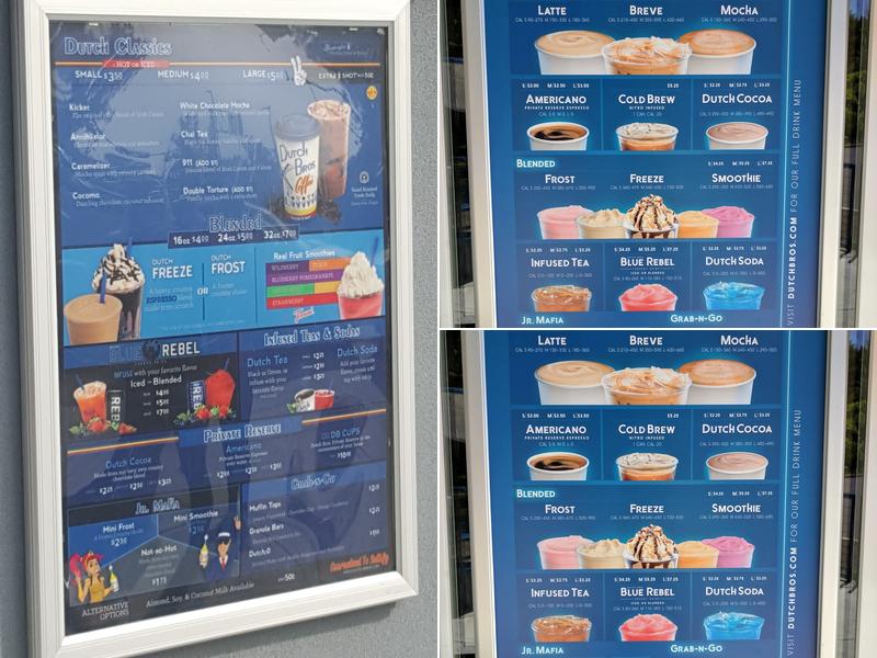 Dutch Bros Coffee Menu