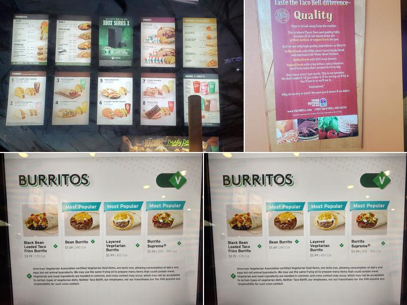 Taco Bell Menu