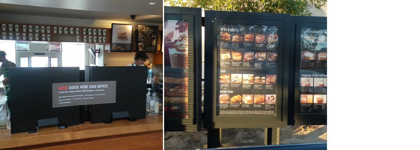 Starbucks Coffee Company Menu