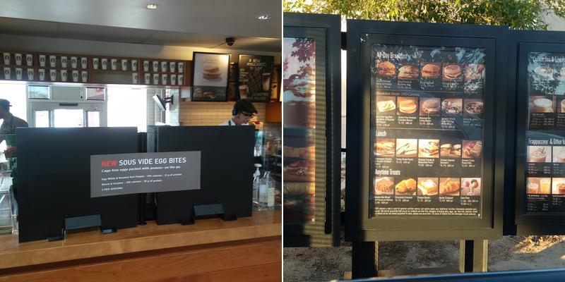 Starbucks Coffee Company Menu