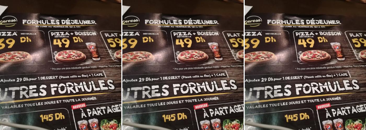 Pizza Hut Express Menu