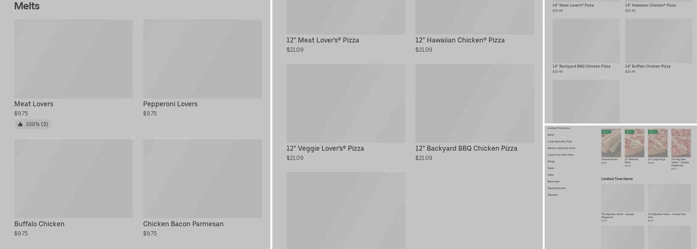 Pizza Hut Menu