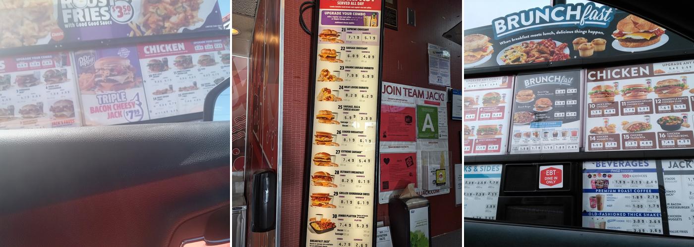 Jack In The Box Menu