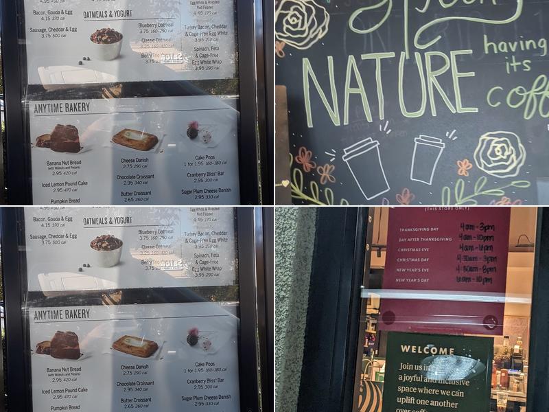 Starbucks Coffee Company Menu