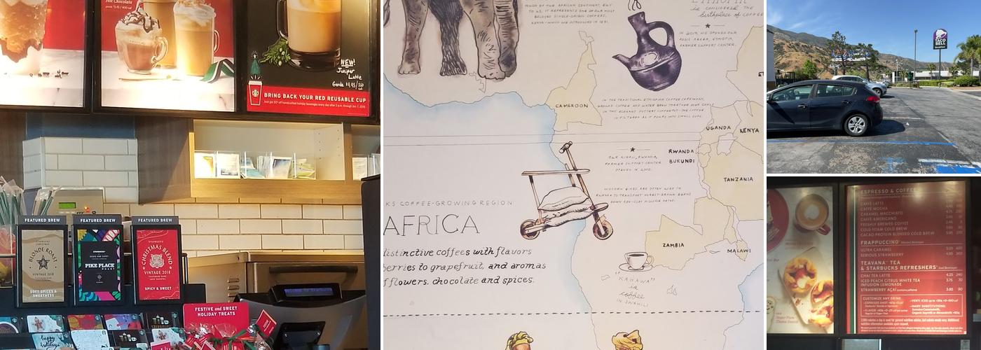 Starbucks Coffee Company Menu