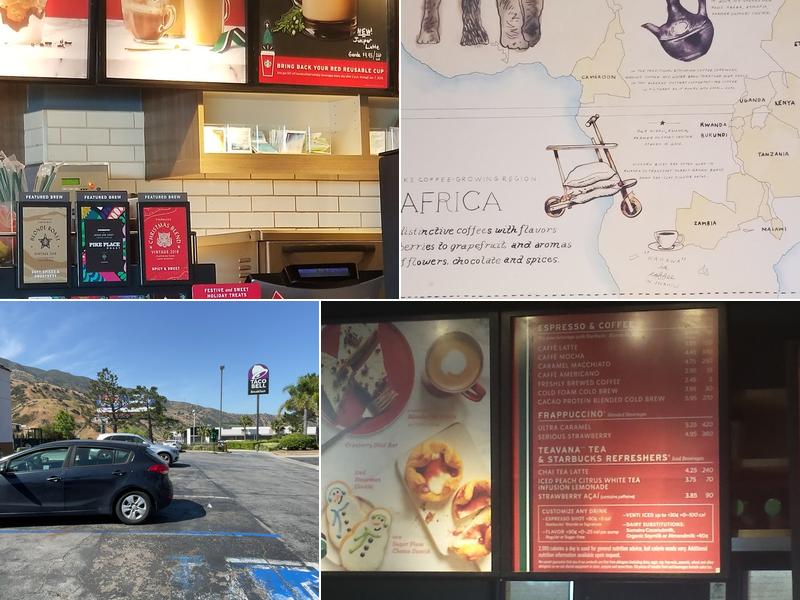 Starbucks Coffee Company Menu