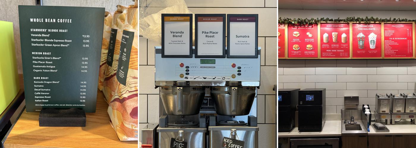 Starbucks Menu