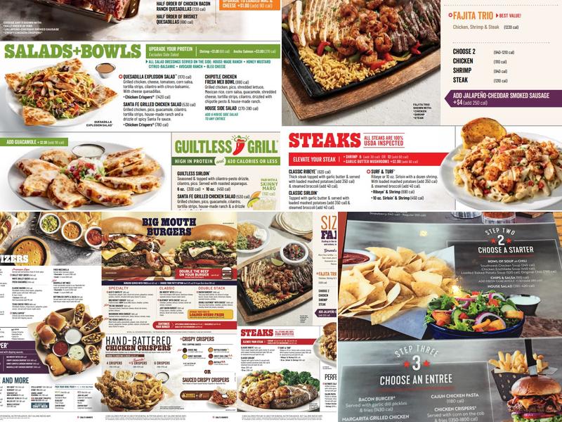 Chili's Grill & Bar Menu