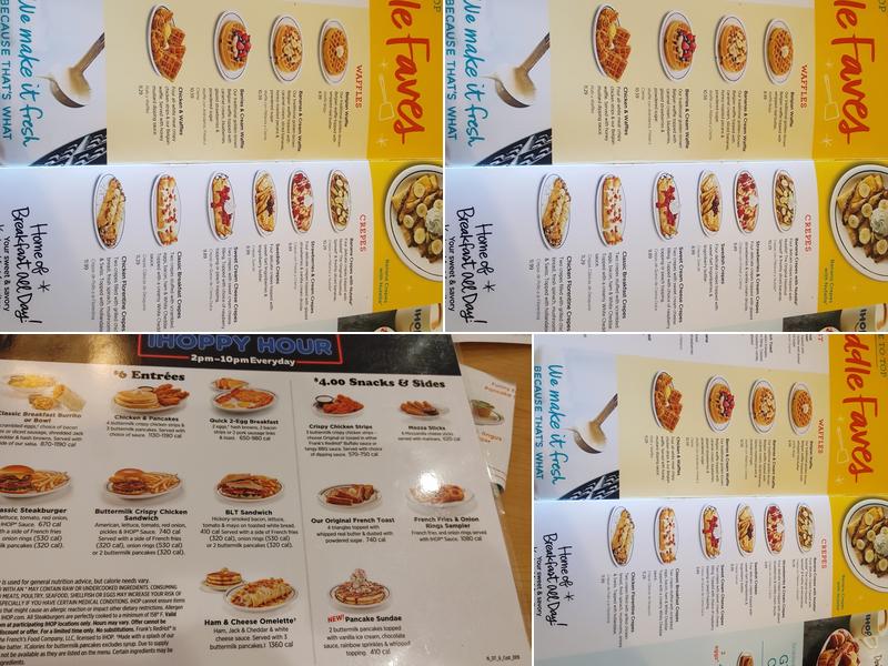 IHOP Menu