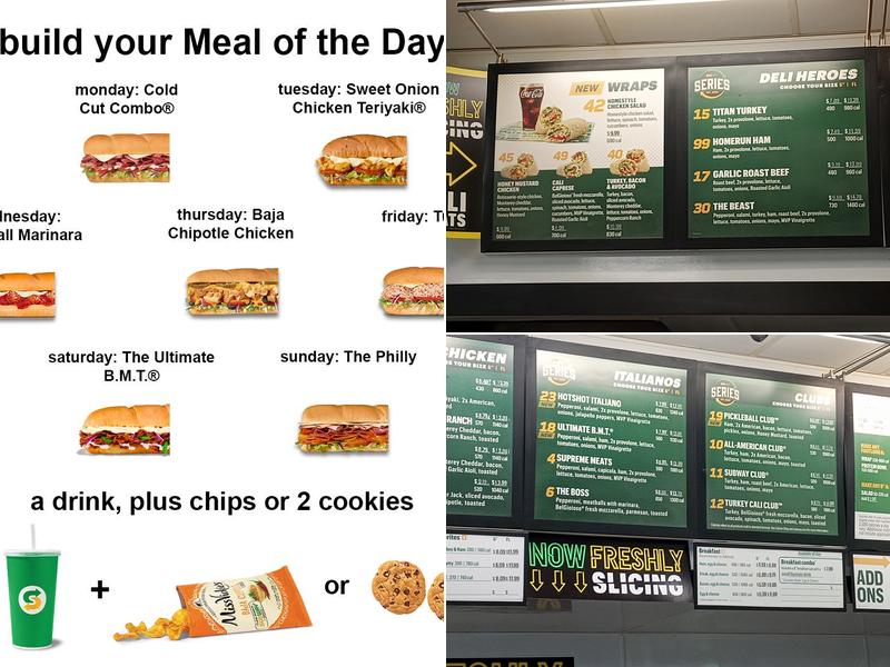 Subway Menu