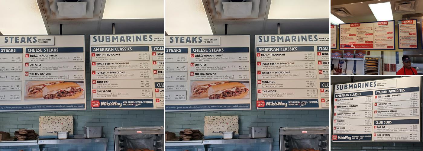 Jersey Mike's Subs Menu