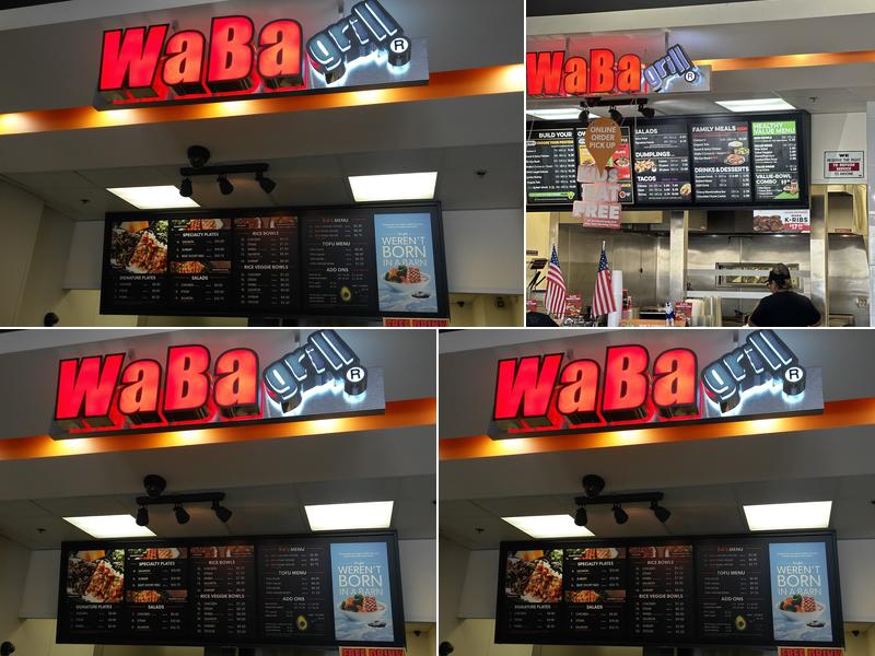 WaBa Grill Menu
