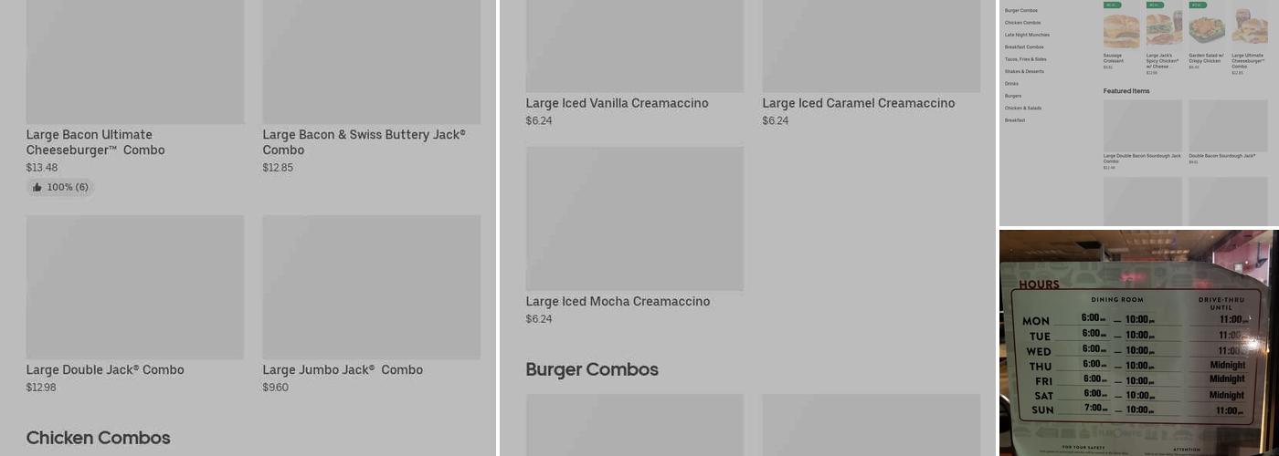 Jack In The Box Menu