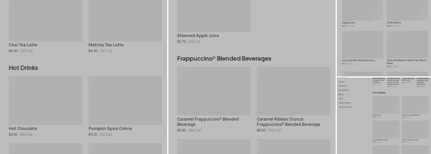 Starbucks Menu