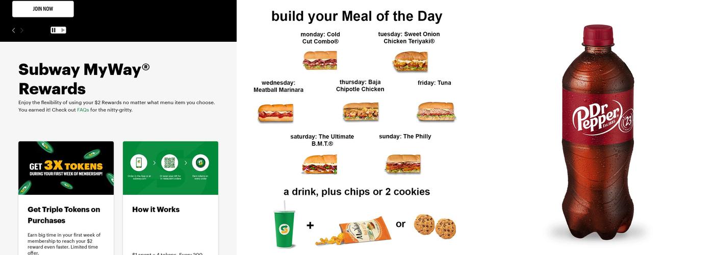 Subway Menu