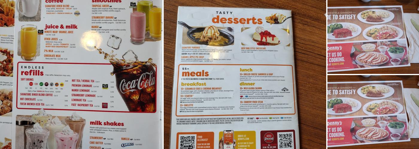 Denny's Menu
