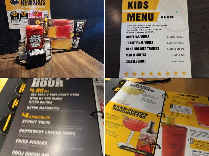Buffalo Wild Wings Menu